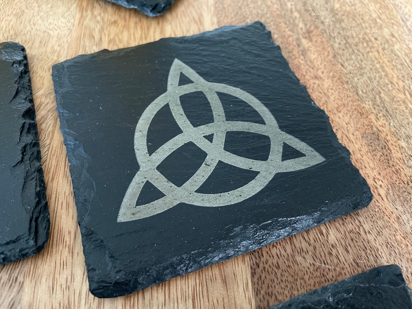 Led Zeppelin Runes Slate Coaster Set / Rock n Roll Art FREE SHIPPING
