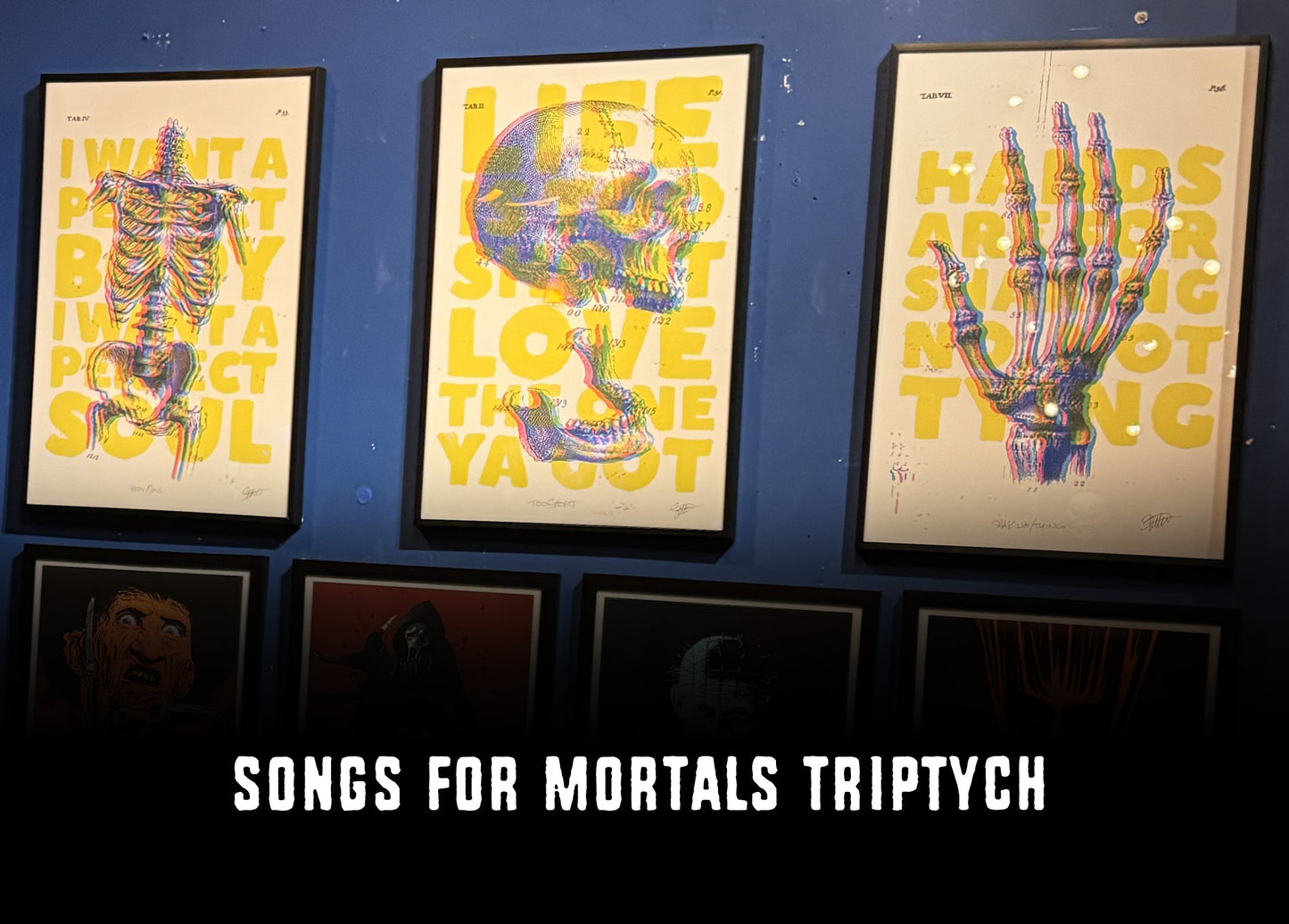 Songs for Mortals Triptych - 3 Framed 13x19 Art Prints