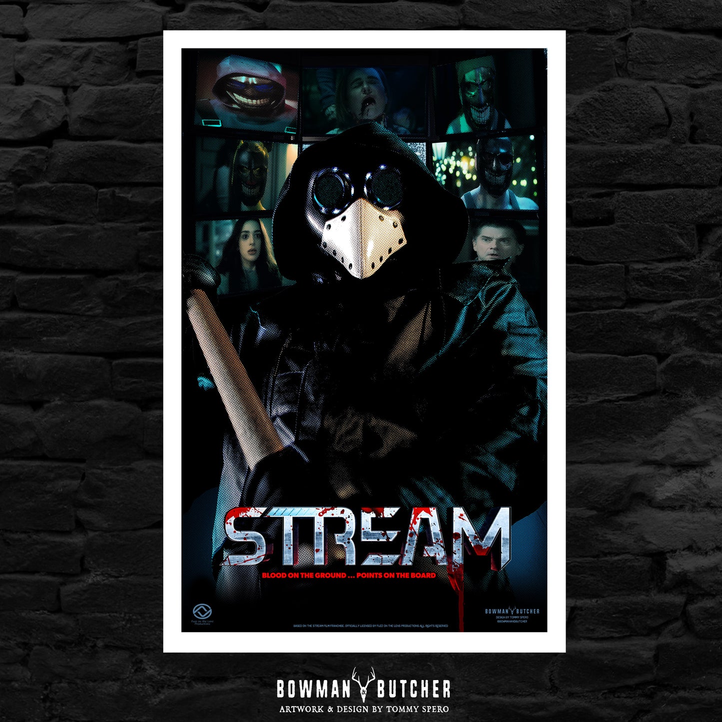 PREORDER - STREAM - Blood On The Ground - Alternative Movie Poster / Horror Movie /Slasher Movie