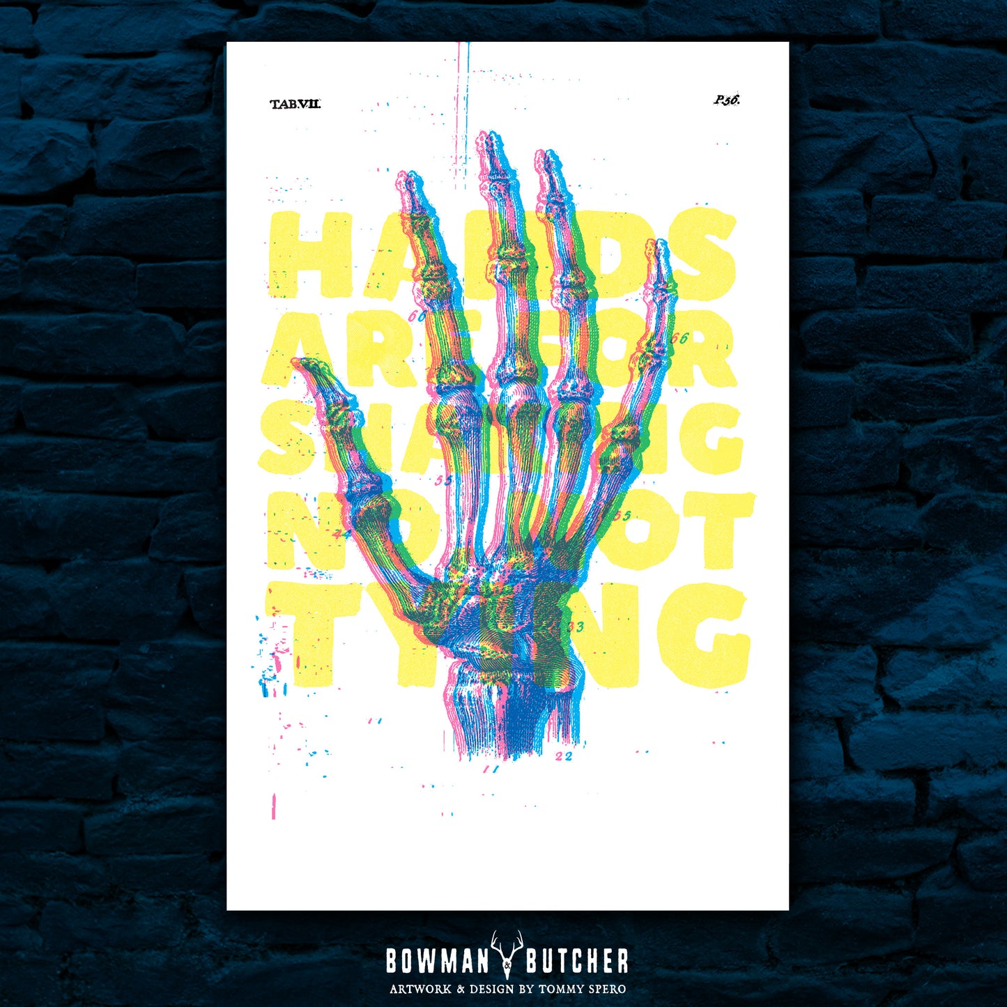 Hands - Art Print / Vintage Medical Illustration / Horror / Retro / Macabre