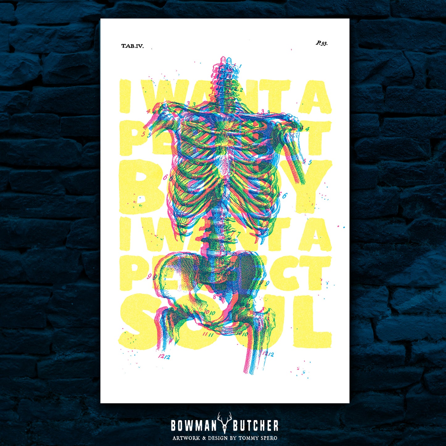 Body / Soul - Art Print / Vintage Medical Illustration / Horror / Retro / Macabre