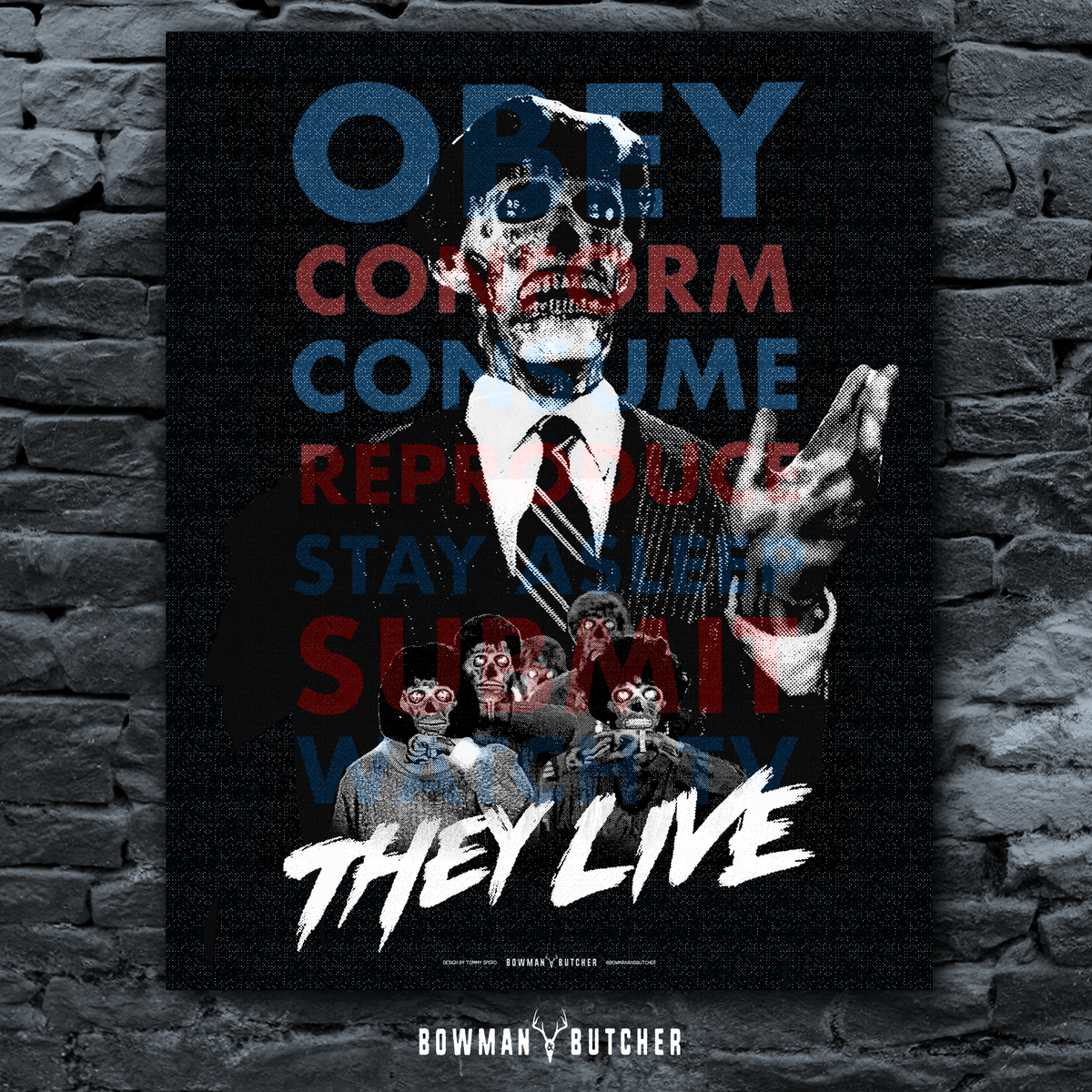 They Live Alternative Movie Poster | Horror & Cult Cinema Art