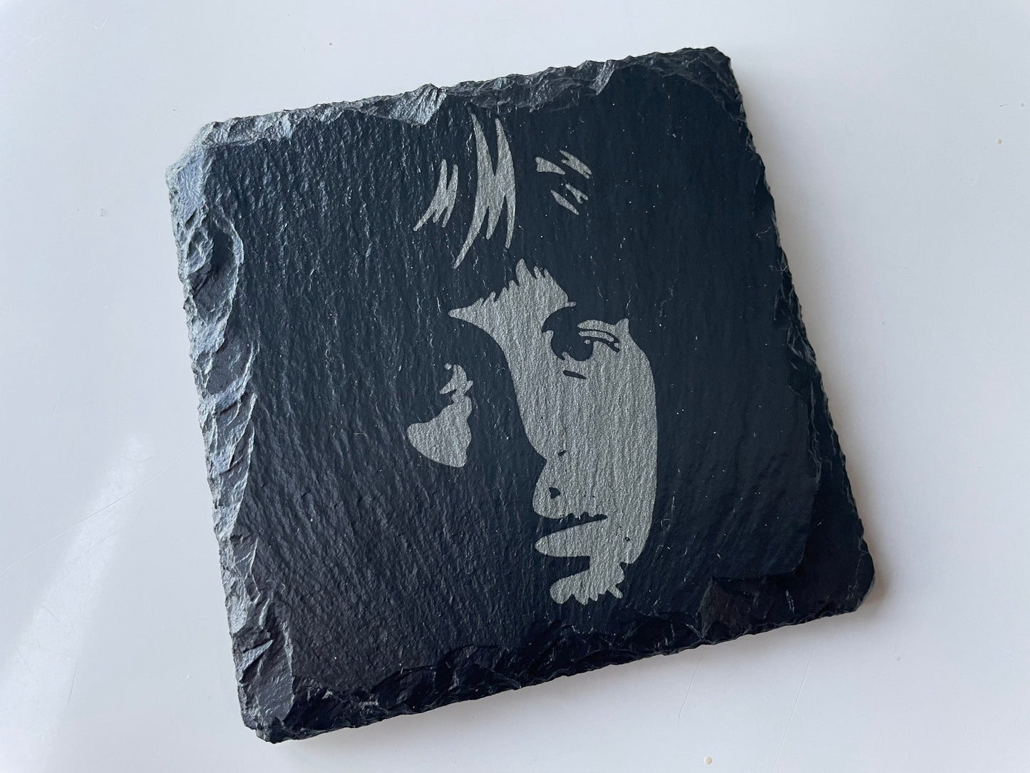 Beatles White Album Slate Coaster Set  / Rock n Roll Art / Fab Four / John, Paul, George & Ringo