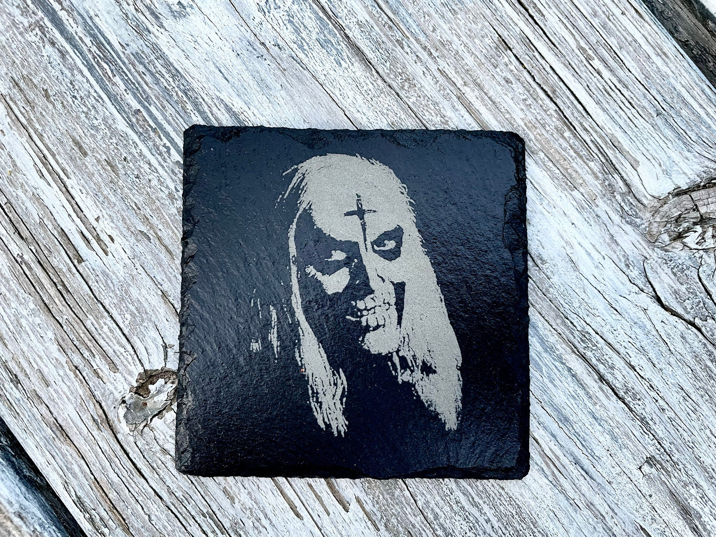 House of 1000 Corpses Slate Coaster Set  / Horror Movie Art / Captain Spaulding / Baby Firefly / Otis Firefly / Rob Zombie / Devils Rejects