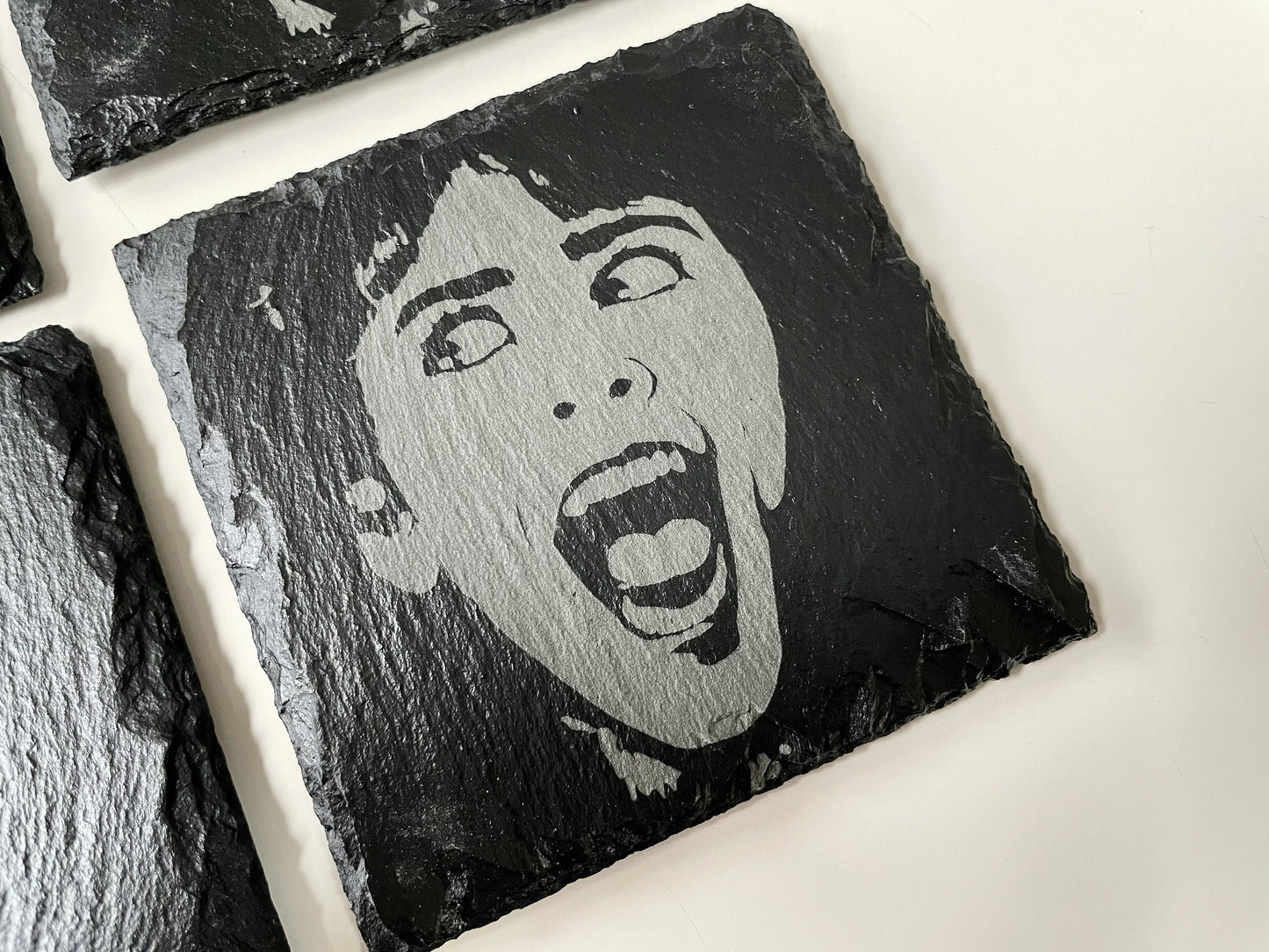 Sleepaway Camp Angela Baker Coaster Set - Horror / Cult Classic / Felissa Rose / 1980's Horror Movies FREE SHIPPING