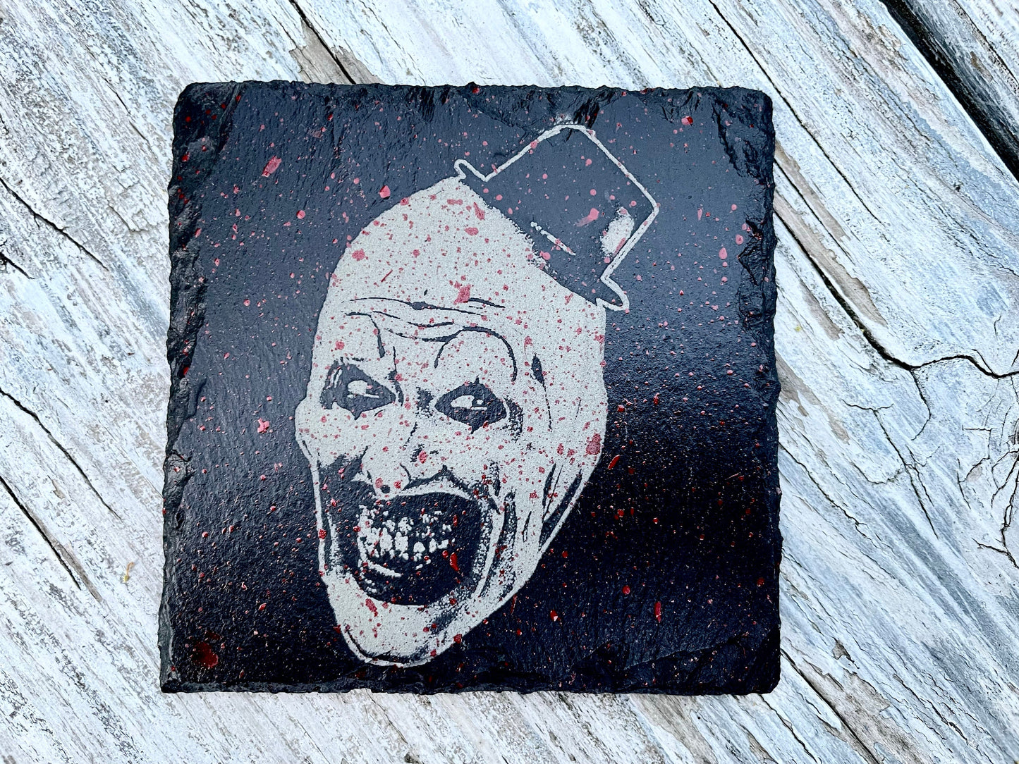 Terrifier Art the Clown Coasters / Horror Movie Art / Terrifier 2 / David Howard Thornton / Slasher Movie / Damien Leone