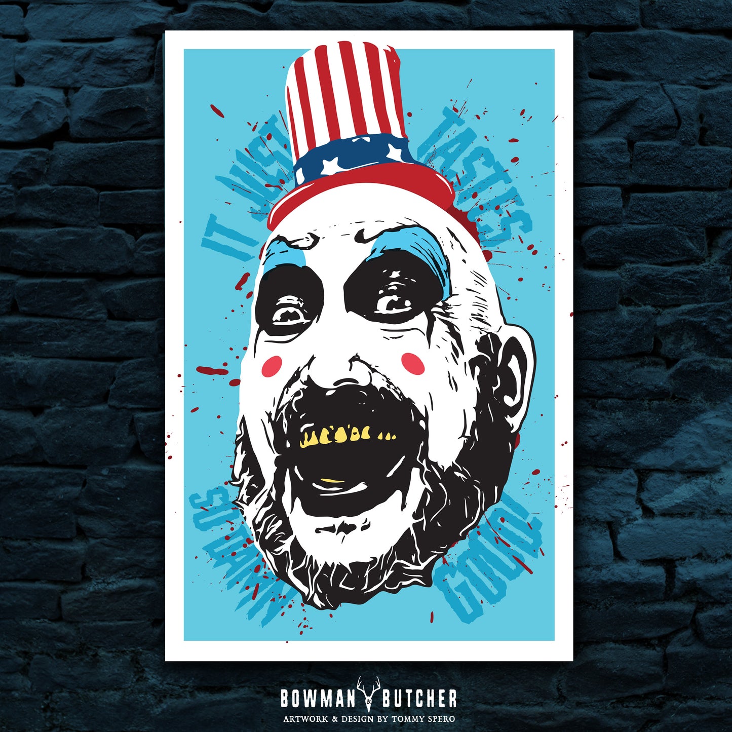 Captain Spaulding Art Print / House of 1000 Corpses / Rob Zombie / Sid Haig