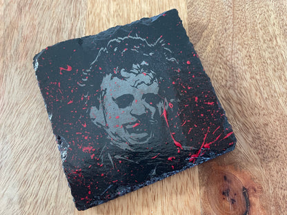 Movie Maniac Slasher Coasters - BLOODY VARIANT! Freddy Krueger, Jason Voorhees, Michael Myers / Halloween / Nightmare / Friday The 13th