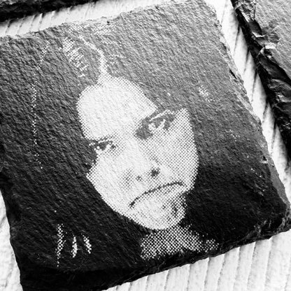 Freaky Nikki Coaster Set | Obsession Movie Inspired Slate Coasters | Inde Navarrette | Horror Movie Gift | Set of 4