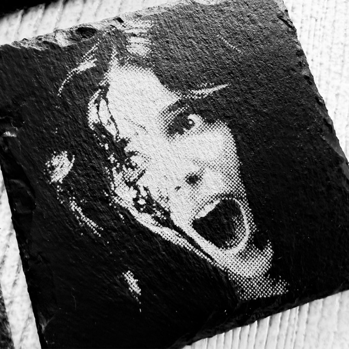 Freaky Nikki Coaster Set | Obsession Movie Inspired Slate Coasters | Inde Navarrette | Horror Movie Gift | Set of 4