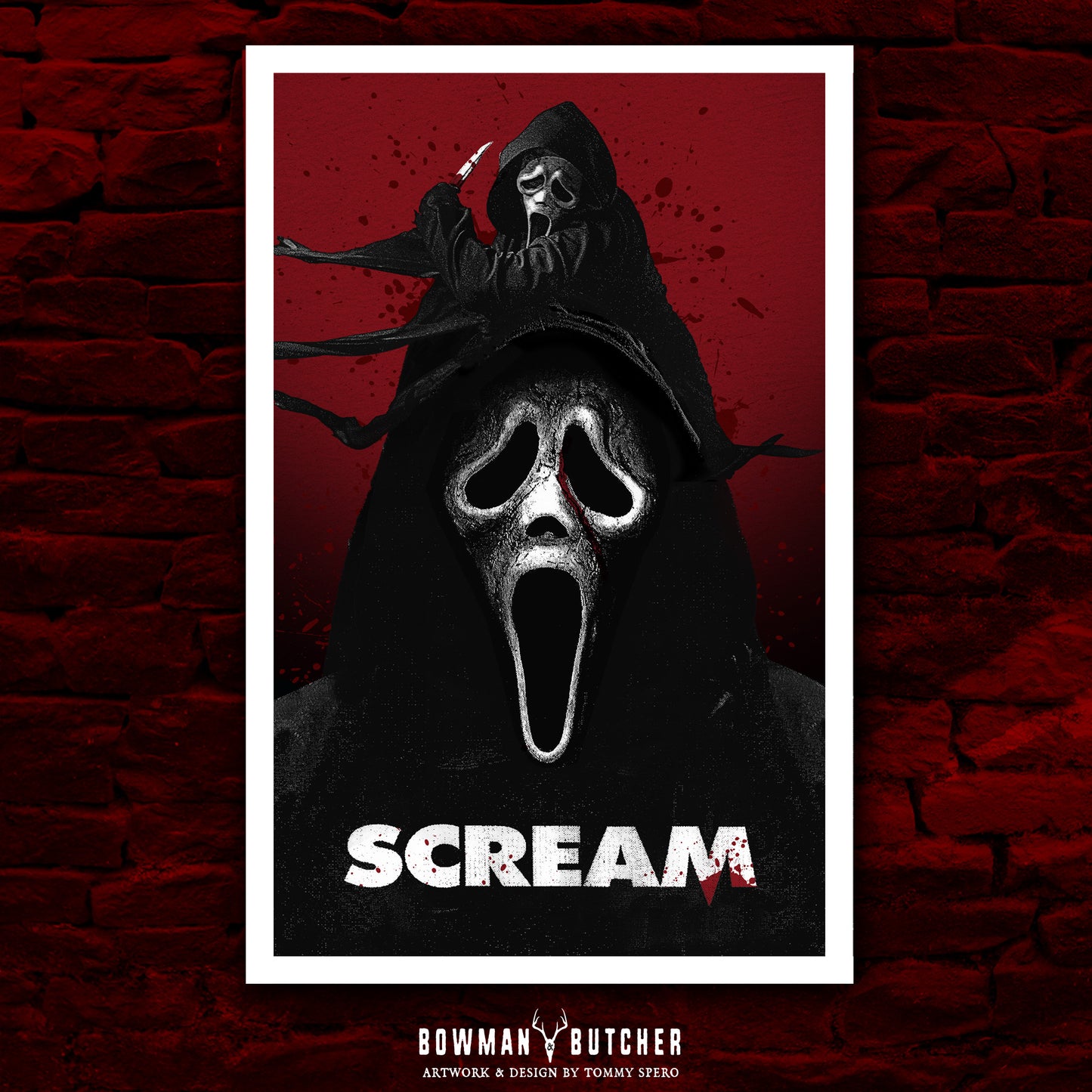 SCREAM - 11x17 Framed Alternative Movie Poster