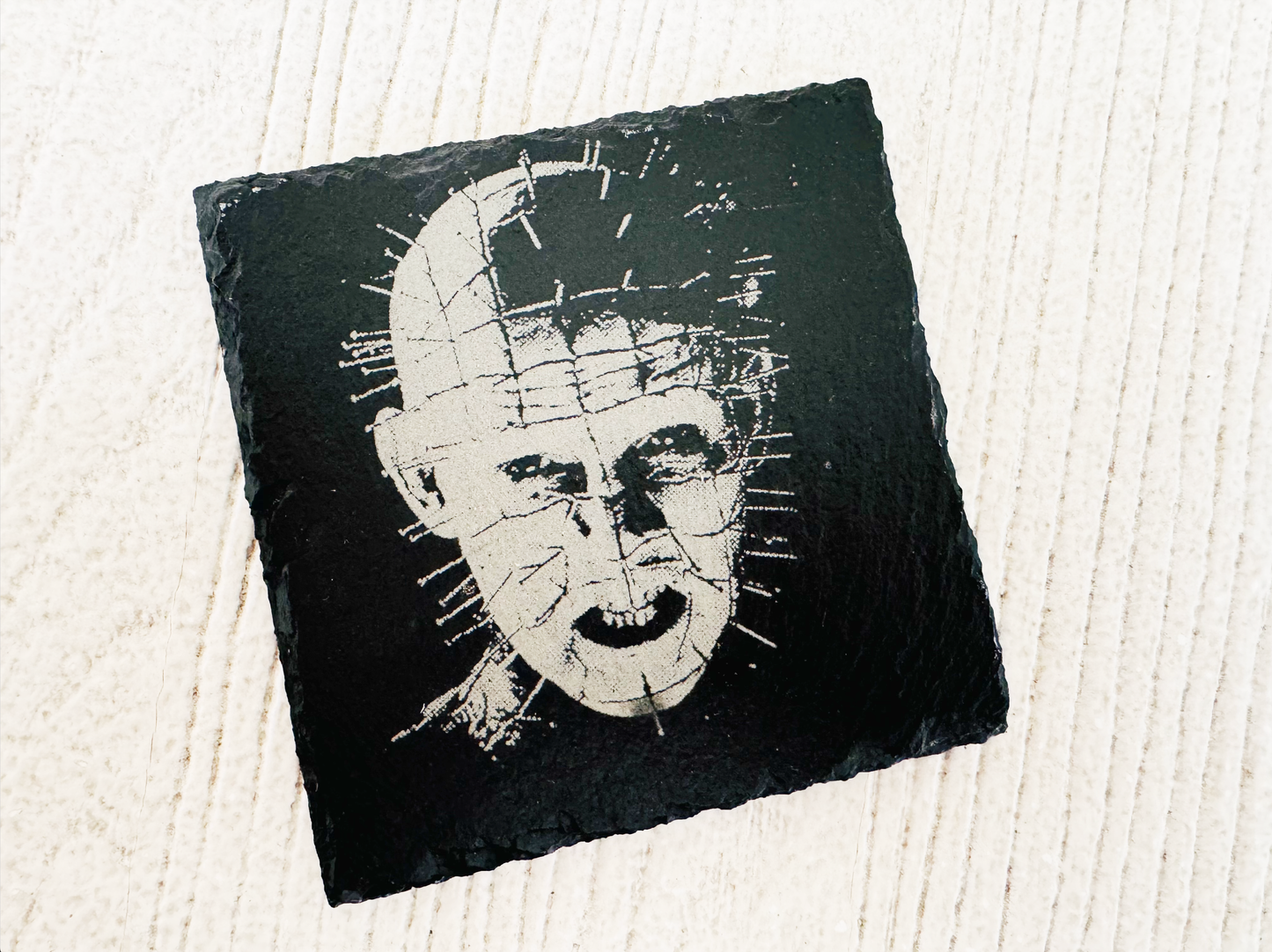 Hellraiser Cenobites Coaster Set of 4 / Pinhead / Clive Barker / Chatterer / Female Cenobite / Butterball