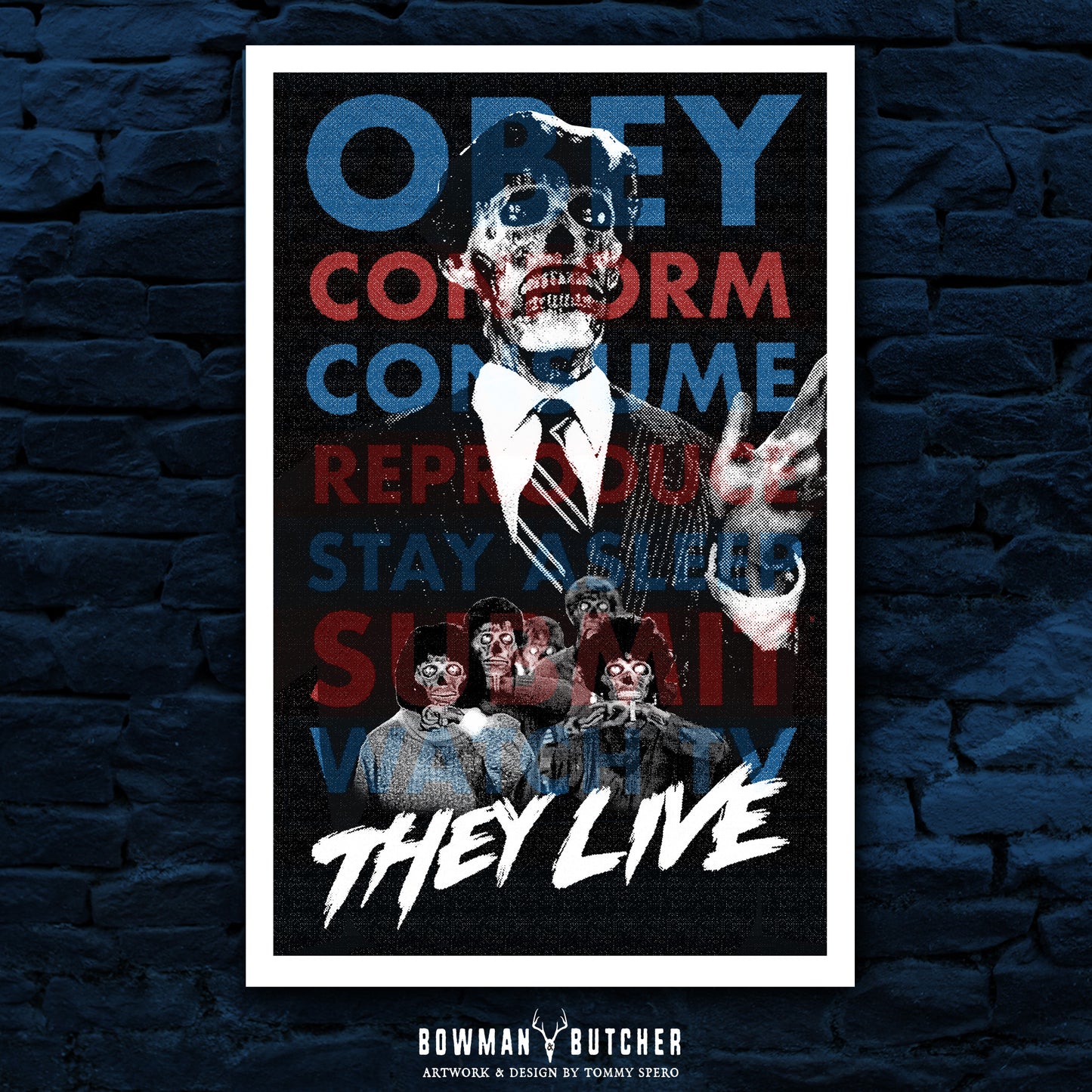 They Live - Alternative Movie Poster / Cult 80s Movies / Gifts for Horror Fans / John Carpenter