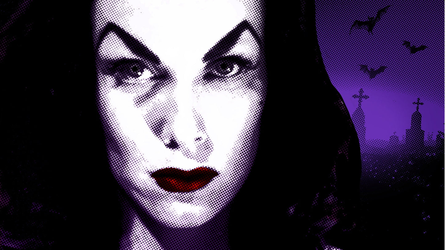 Vampira - Art Print / Goth Girl / Vampire Girl / Universal Monsters / Classic Monsters / Maila Nurmi / Classic Horror