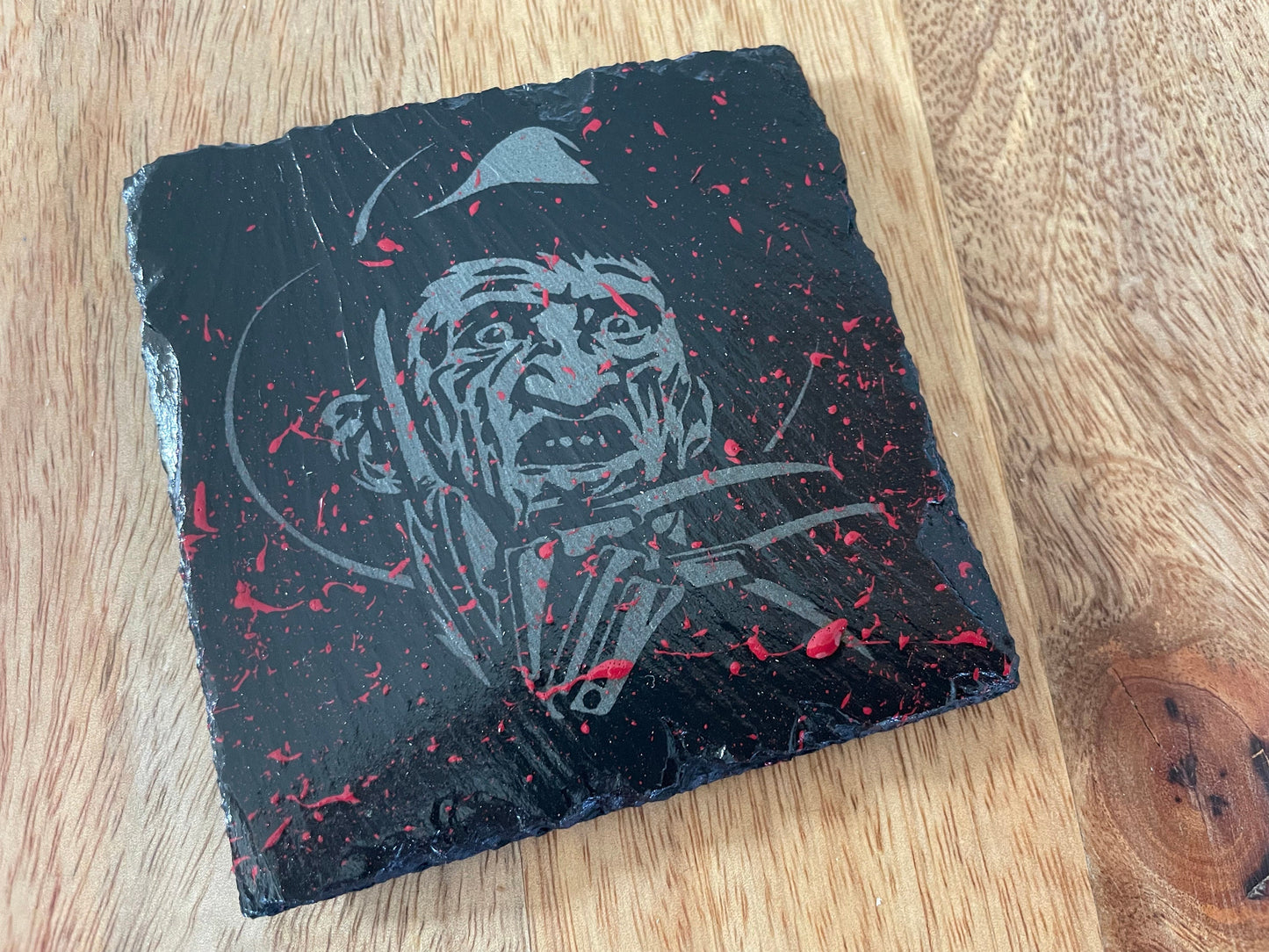 Movie Maniac Slasher Coasters - BLOODY VARIANT! Freddy Krueger, Jason Voorhees, Michael Myers / Halloween / Nightmare / Friday The 13th