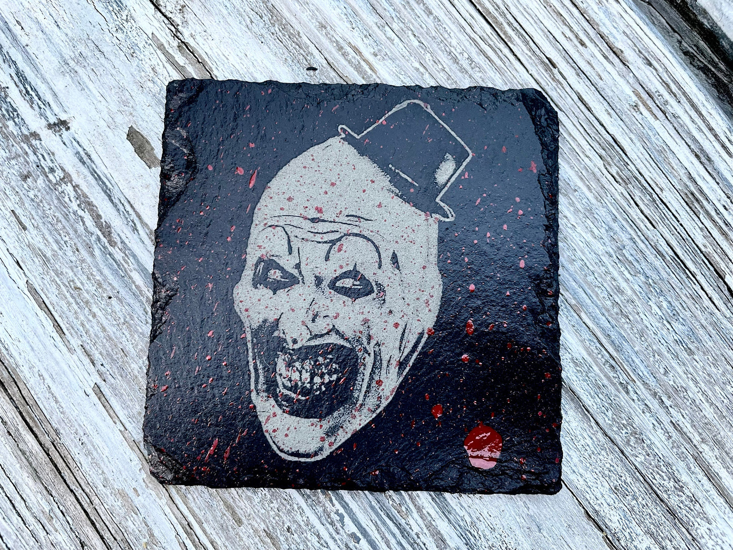 Terrifier Art the Clown Coasters / Horror Movie Art / Terrifier 2 / David Howard Thornton / Slasher Movie / Damien Leone