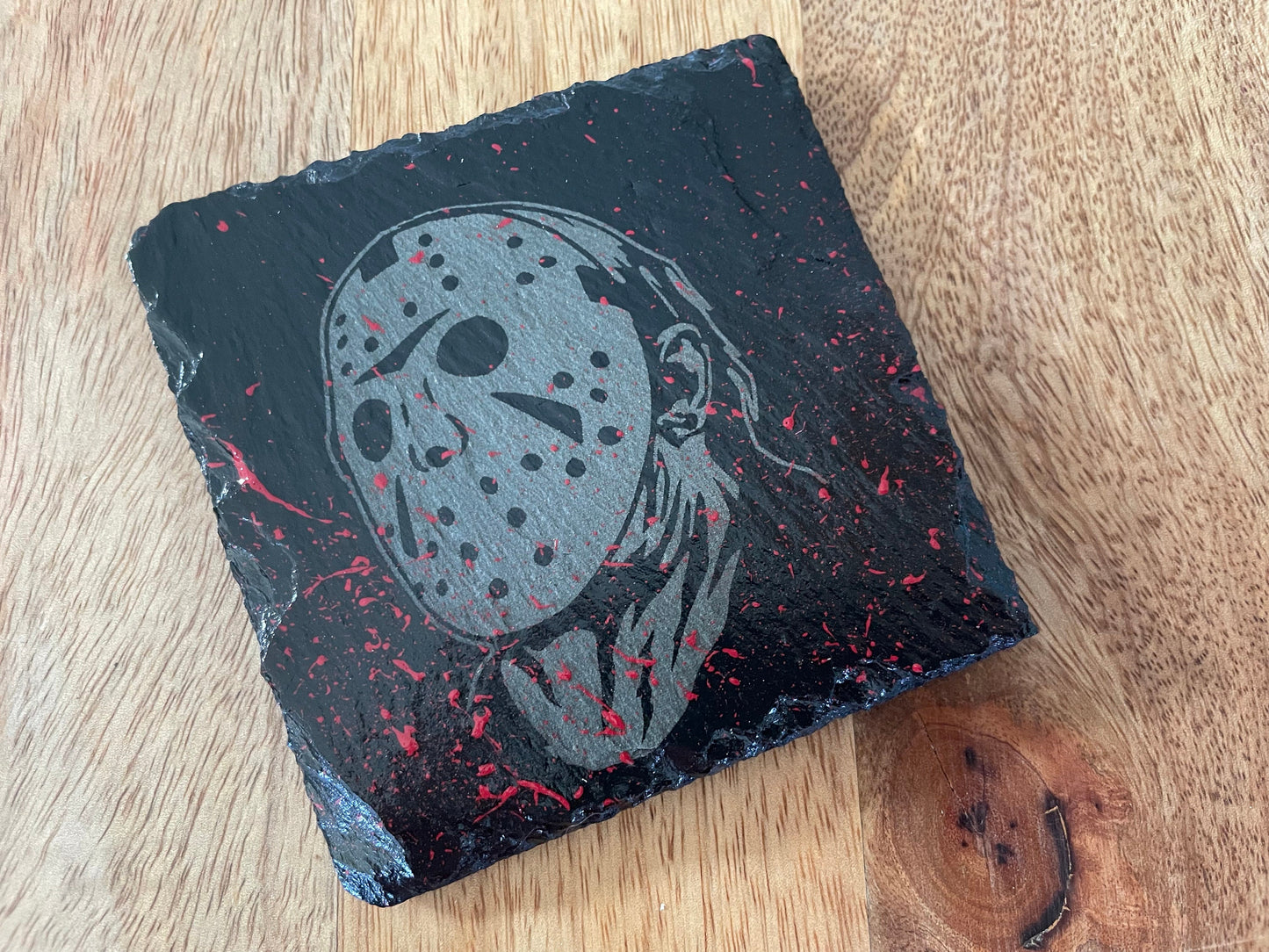 Movie Maniac Slasher Coasters - BLOODY VARIANT! Freddy Krueger, Jason Voorhees, Michael Myers / Halloween / Nightmare / Friday The 13th